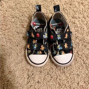 Converse Kids' Black and White Cartoon Sneakers